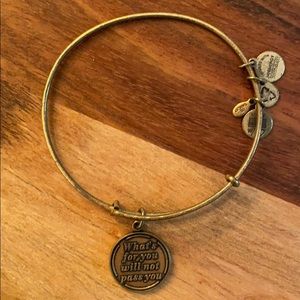 Alex and Ani inspirational quote bracelet